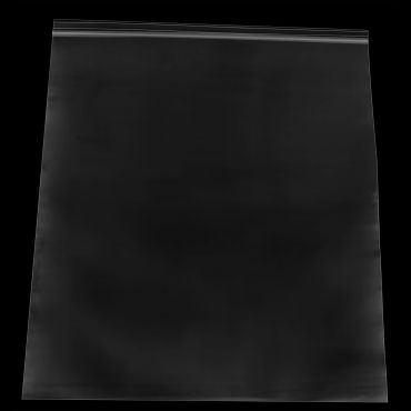 Reclosable poly bag, 18 x 20 in, clear 2 mil film