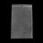 Clear 6x9 in reclosable poly bag with hanging hole at top