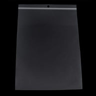 9 x 12 in 2 mil reclosable poly bag with hang hole, dark