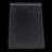 9 x 12 in 2 mil reclosable poly bag with hang hole, dark