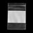 Reclosable white poly bag with top seal