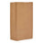 Kraft paper grocery bag, brown with side seams and folded bottom