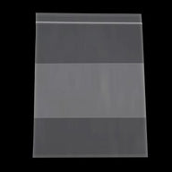 8 x 10 in white reclosable poly bag, 2 mil, block style