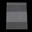 8 x 10 in white reclosable poly bag, 2 mil, block style