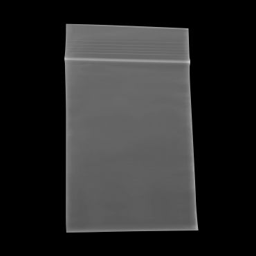 3x4 in reclosable poly bag, clear, 2 mil, with slide seal closure