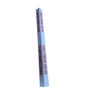 White corner edge protector strip for 90-degree corners, single straight piece