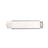 Retractable utility knife with silver blade and light gray handle