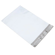 9 x 12 in medium-duty poly mailer with adhesive seal, white