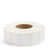 Thermal transfer label roll, white rectangular labels on a 3-inch core