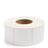 White thermal transfer label roll with blank square labels on 3 inch core